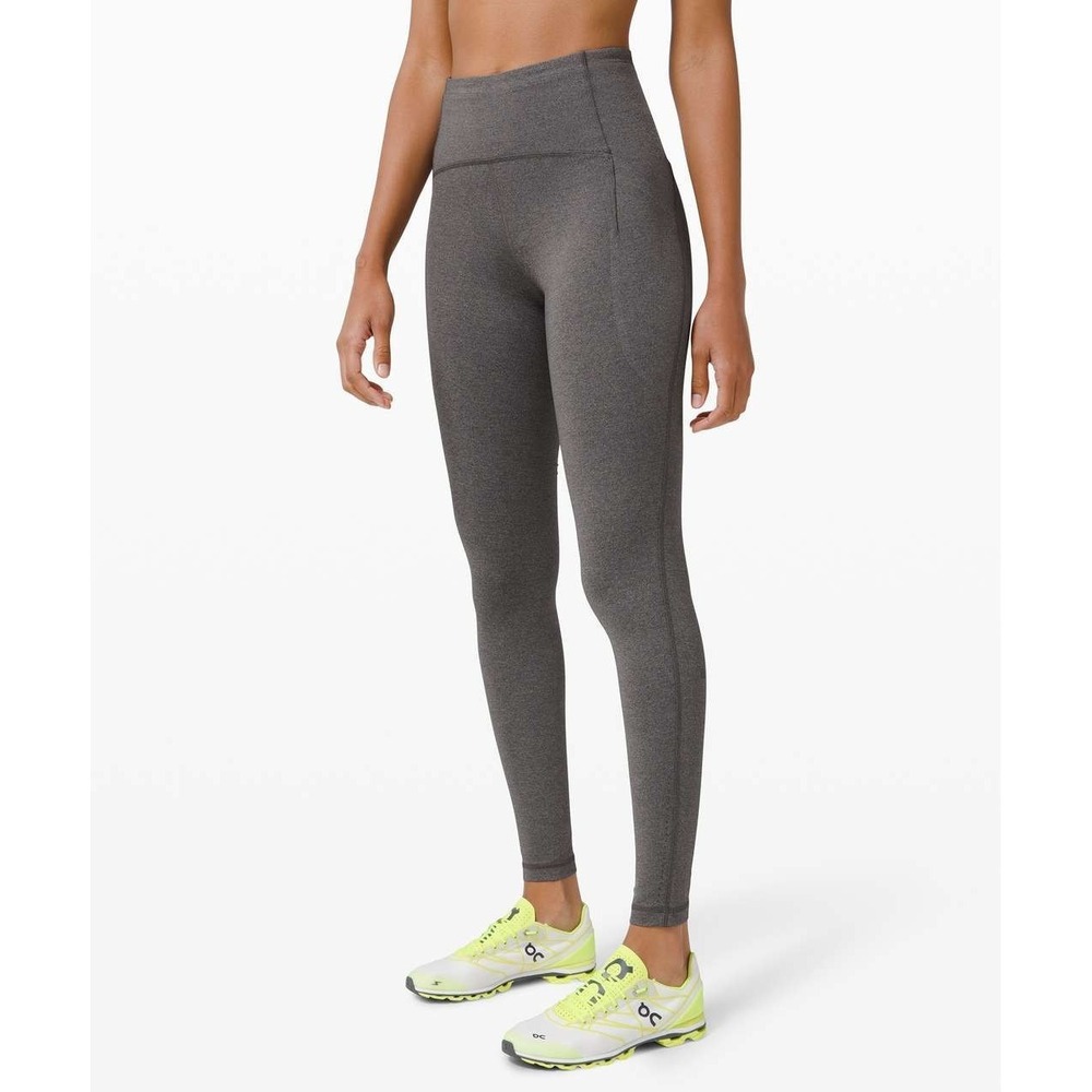 Lululemon Swift Speed Tight Women's 4 Heathered Gray High-Rise Athletic Running